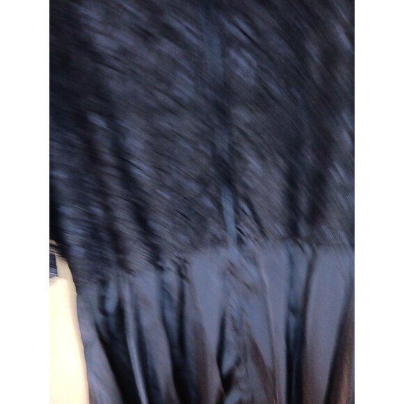 Nemidor Women Plus 18 Navy Blue Lace Stretch V Neck Cocktail Retro Dress Zip NWT - Picture 7 of 10